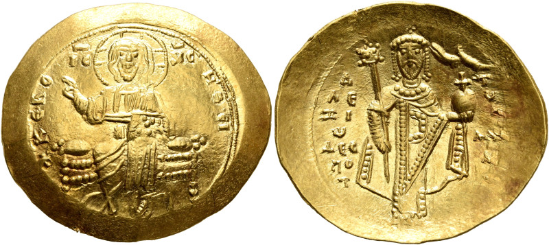 Alexius I Comnenus, 1081-1118. Hyperpyron (Gold, 29 mm, 4.46 g, 12 h), Thessalon...