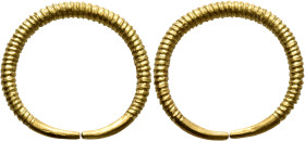 UNCERTAIN. Circa 1100-500 BC. 'Ring Money' (Gold, 24 mm, 4.48 g). A twisted single shaft of gold with plain ends. Leu 7 (2020), 1001. Slightly bent, o...