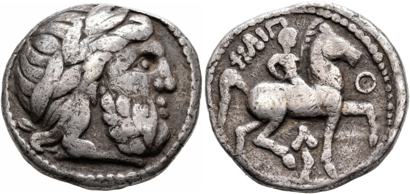 LOWER DANUBE. Uncertain tribe. Circa 3rd century BC. Tetradrachm (Silver, 24 mm,...