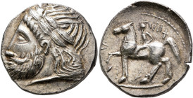 LOWER DANUBE. Uncertain tribe. Circa late 3rd to early 2nd century BC. Tetradrachm (Silver, 25 mm, 14.68 g, 10 h), imitating Philip III of Macedon. Ce...
