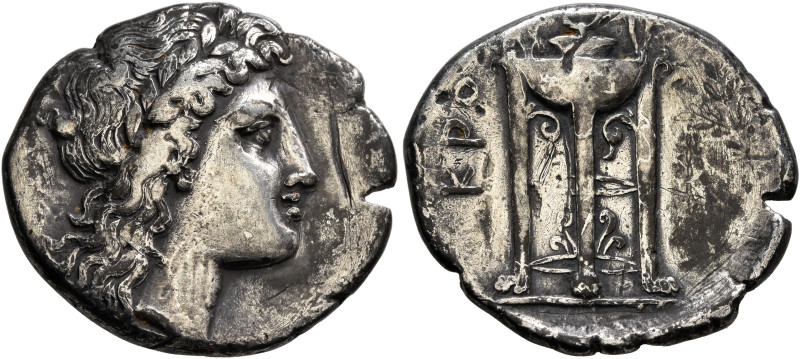 BRUTTIUM. Kroton. Circa 300 BC. Didrachm or Nomos (Silver, 22 mm, 7.13 g, 6 h). ...