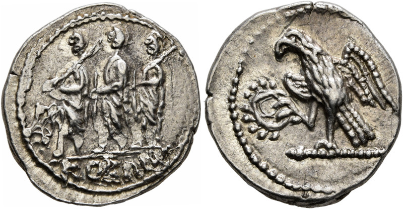 SKYTHIA. Geto-Dacians. Koson, mid 1st century BC. Drachm (Silver, 19 mm, 4.30 g,...