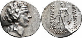 ISLANDS OFF THRACE, Thasos. Circa 148-90/80 BC. Tetradrachm (Silver, 34 mm, 16.84 g, 11 h). Head of youthful Dionysos to right, wearing tainia and wre...