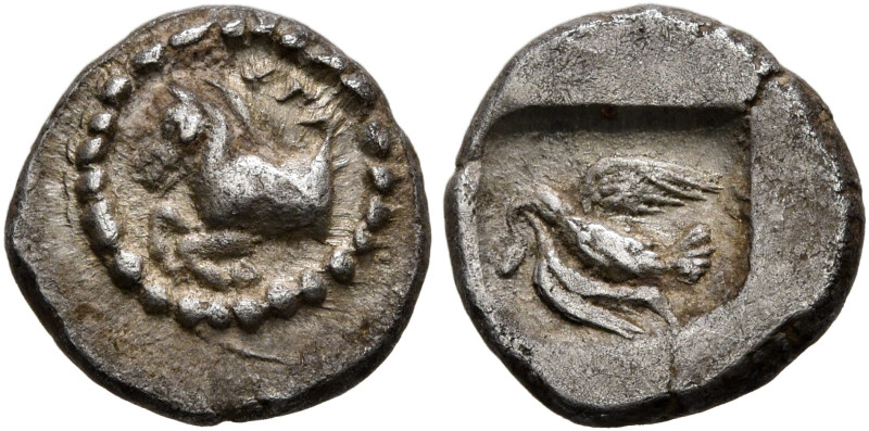 KINGS OF THRACE. Sparadokos, circa 464-444 BC. Diobol (Silver, 10 mm, 1.34 g, 9 ...