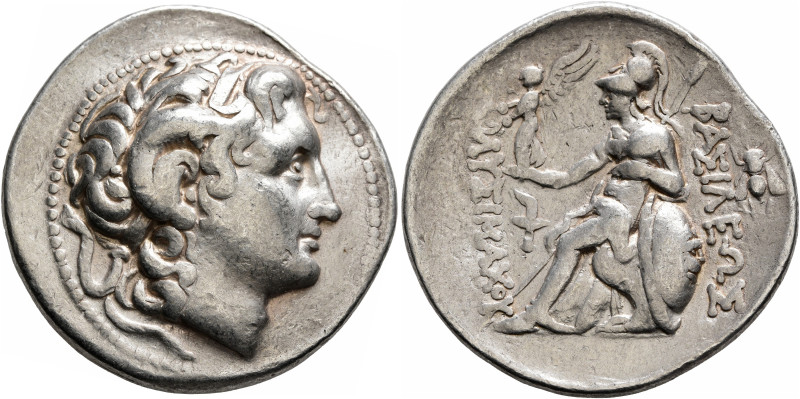 KINGS OF THRACE. Lysimachos, 305-281 BC. Tetradrachm (Silver, 30 mm, 16.83 g, 9 ...