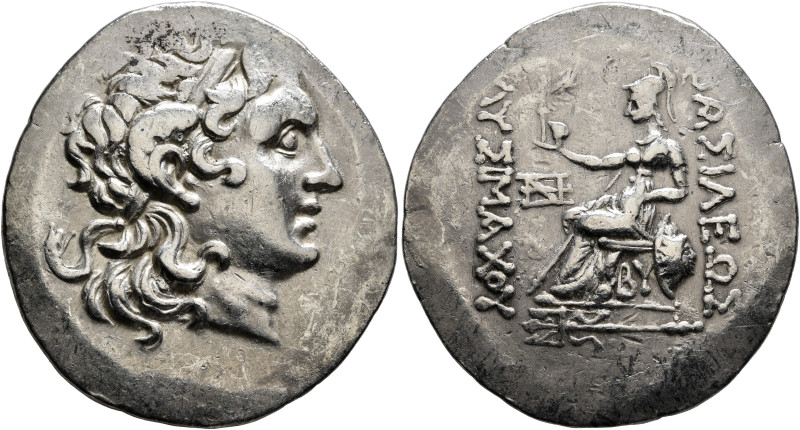 KINGS OF THRACE. Lysimachos, 305-281 BC. Tetradrachm (Silver, 34 mm, 16.91 g, 12...