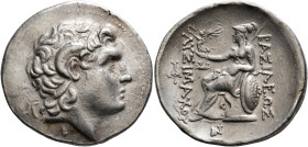 KINGS OF THRACE. Lysimachos, 305-281 BC. Tetradrachm (Silver, 31 mm, 16.99 g, 12 h), Perinthos, circa 283/2. Diademed head of Alexander the Great to r...