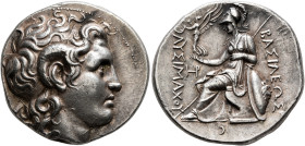KINGS OF THRACE. Lysimachos, 305-281 BC. Tetradrachm (Silver, 26 mm, 17.23 g, 12 h), Lampsakos, circa 297/6-282/1. Diademed head of Alexander the Grea...
