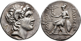 KINGS OF THRACE. Lysimachos, 305-281 BC. Tetradrachm (Silver, 29 mm, 16.79 g, 12 h), Lampsakos, circa 297/6-286. Diademed head of Alexander the Great ...