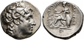 KINGS OF THRACE. Lysimachos, 305-281 BC. Drachm (Silver, 16 mm, 4.47 g, 12 h), Alexandreia Troas, circa 297/6-282/1. Diademed head of Alexander the Gr...