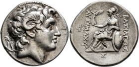 KINGS OF THRACE. Lysimachos, 305-281 BC. Tetradrachm (Silver, 30 mm, 17.00 g, 12 h), Alexandreia Troas, circa 297/6-282/1. Diademed head of Alexander ...