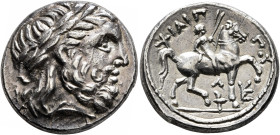 KINGS OF MACEDON. Philip II, 359-336 BC. Tetradrachm (Silver, 24 mm, 14.25 g, 1 h), Amphipolis, struck under Kassander or Antipater, circa 316/5-295/4...