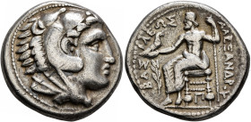 KINGS OF MACEDON. Alexander III ‘the Great’, 336-323 BC. Tetradrachm (Silver, 25 mm, 17.02 g, 3 h), Amphipolis, struck under Polyperchon, circa 318-31...