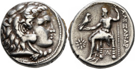 KINGS OF MACEDON. Alexander III ‘the Great’, 336-323 BC. Tetradrachm (Silver, 26 mm, 16.89 g, 12 h), Sardes, struck under Antigonos I Monophthalmos, c...