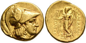 KINGS OF MACEDON. Alexander III ‘the Great’, 336-323 BC. Stater (Gold, 17 mm, 8.54 g, 5 h), uncertain mint in Cilicia ("Side"), struck under Philoxeno...