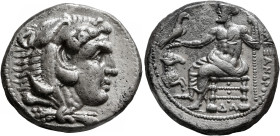 KINGS OF MACEDON. Alexander III ‘the Great’, 336-323 BC. Tetradrachm (Silver, 25 mm, 17.00 g, 11 h), Damaskos, struck under Menon or Menes, 330-323. H...
