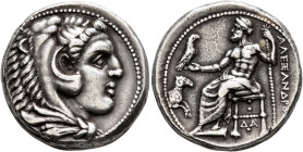 KINGS OF MACEDON. Alexander III ‘the Great’, 336-323 BC. Tetradrachm (Silver, 24 mm, 17.23 g, 12 h), Damaskos, struck under Menon or Menes, circa 330-...