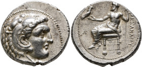 KINGS OF MACEDON. Alexander III ‘the Great’, 336-323 BC. Tetradrachm (Silver, 27 mm, 17.23 g, 12 h), Arados, struck under Ptolemy I as satrap, circa 3...