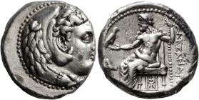 KINGS OF MACEDON. Alexander III ‘the Great’, 336-323 BC. Tetradrachm (Silver, 24 mm, 17.10 g, 2 h), Babylon, circa 325-323. Head of Herakles to right,...
