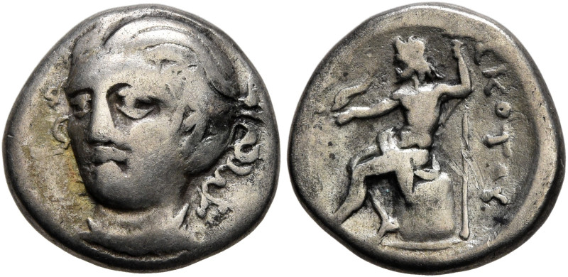 THESSALY. Skotussa. Late 3rd century BC. Hemidrachm (Silver, 13 mm, 2.30 g, 12 h...