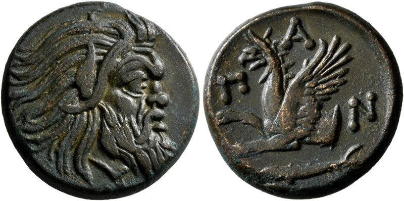 CIMMERIAN BOSPOROS. Pantikapaion. Circa 310-304/3 BC. AE (Bronze, 22 mm, 7.15 g,...