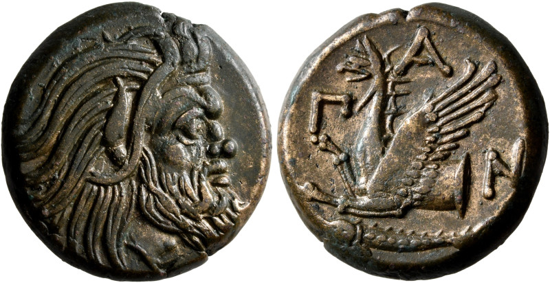 CIMMERIAN BOSPOROS. Pantikapaion. Circa 310-304/3 BC. AE (Bronze, 22 mm, 9.27 g,...