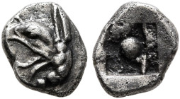 IONIA. Phokaia. Circa 521-478 BC. Hemiobol (Silver, 6 mm, 0.22 g). Head of a griffin to left. Rev. Rough incuse square. CNG E-Auction 418 (2018), 276....