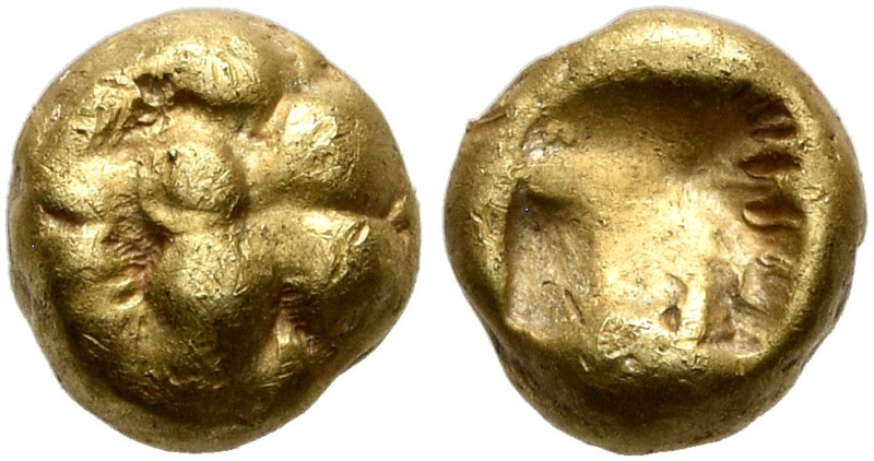 IONIA. Uncertain. Circa 600-550 BC. 1/24 Stater (Electrum, 5 mm, 0.58 g), Lydo-M...