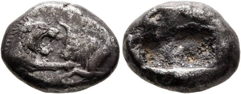 KINGS OF LYDIA. Kroisos, circa 560-546 BC. 1/3 Stater (Silver, 9 mm, 3.48 g), Sa...