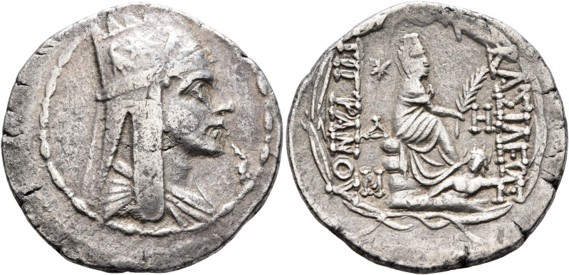 KINGS OF ARMENIA. Tigranes II ‘the Great’, 95-56 BC. Tetradrachm (Silver, 30 mm,...