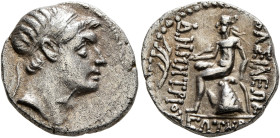 SELEUKID KINGS OF SYRIA. Demetrios I Soter, 162-150 BC. Drachm (Silver, 17 mm, 4.00 g, 11 h), Ekbatana. Diademed head of Demetrios I to right. Rev. BA...