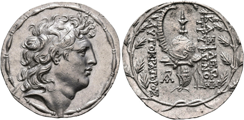 SELEUKID KINGS OF SYRIA. Tryphon, circa 142-138 BC. Tetradrachm (Silver, 33 mm, ...