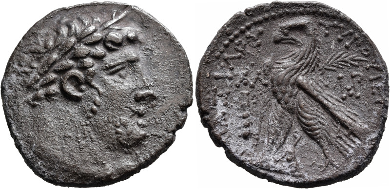 PHOENICIA. Tyre. 126/5 BC-AD 65/6. Shekel (Silver, 31 mm, 14.00 g, 12 h), CY 31 ...