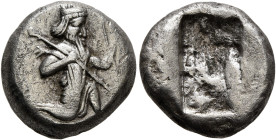 PERSIA, Achaemenid Empire. Time of Darios I to Xerxes II, circa 485-420 BC. Siglos (Silver, 14 mm, 5.22 g), Lydo-Milesian standard, Sardes. Persian ki...