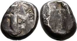PERSIA, Achaemenid Empire. Time of Artaxerxes II to Artaxerxes III, circa 375-340 BC. Siglos (Silver, 15 mm, 5.56 g), Lydo-Milesian standard, Sardes o...