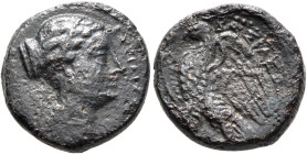 PTOLEMAIC KINGS OF EGYPT. Berenike II, wife of Ptolemy III, circa 244/3-221 BC. Dichalkon (?) (Bronze, 15 mm, 3.71 g, 1 h), Herakleia by the Sea or Se...