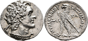 PTOLEMAIC KINGS OF EGYPT. Ptolemy VIII Euergetes II (Physcon), second reign, 145-116 BC. Tetradrachm (Silver, 25 mm, 14.23 g, 12 h), Salamis, RY 31 = ...