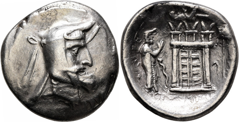 KINGS OF PERSIS. Autophradates (Vadfradad) I, early 2nd century BC. Tetradrachm ...