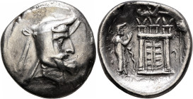 KINGS OF PERSIS. Autophradates (Vadfradad) I, early 2nd century BC. Tetradrachm (Silver, 29 mm, 16.84 g, 1 h), Istakhr (Persepolis). Head of Vadfradad...