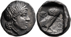BAKTRIA, Local Issues. Circa 295/3-285/3 BC. Tetradrachm (Silver, 27 mm, 13.85 g, 12 h), uncertain mint in the Oxus region. Head of Athena to right, w...