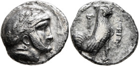 BAKTRIA, Local Issues. Sophytes, circa 280/78-270 BC. Drachm (Silver, 15 mm, 3.20 g, 6 h), Attic standard, uncertain mint in the Oxus region. Male hea...