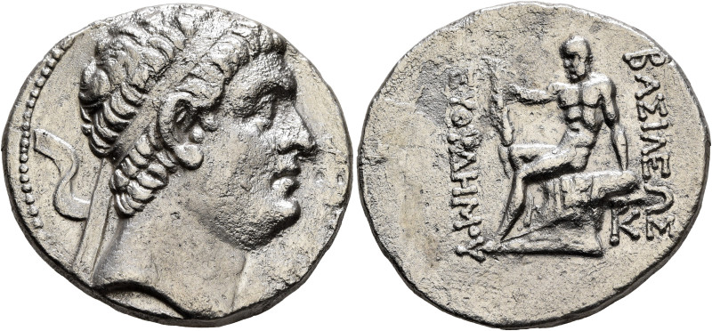 BAKTRIA, Greco-Baktrian Kingdom. Euthydemos I, circa 225-200 BC. Tetradrachm (Si...