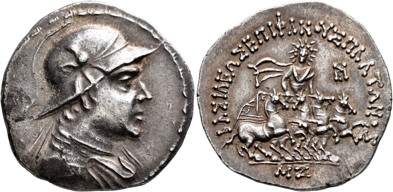 BAKTRIA, Greco-Baktrian Kingdom. Plato, circa 145-140 BC. Tetradrachm (Silver, 3...