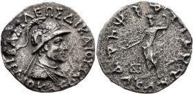 BAKTRIA, Indo-Greek Kingdom. Heliokles II, circa 90-75 BC. Tetradrachm (Silver, 25 mm, 7.65 g, 12 h), Indian standard, uncertain mint in eastern Gandh...