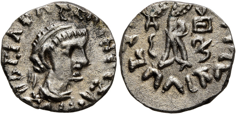 BAKTRIA, Indo-Greek Kingdom. Zoilos II, circa 50-40/35 BC. Drachm (Silver, 16 mm...