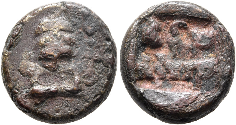 INDIA, Post-Mauryan (Panchala). Panchalas of Adhichhatra. Sivanandi, circa 120-1...