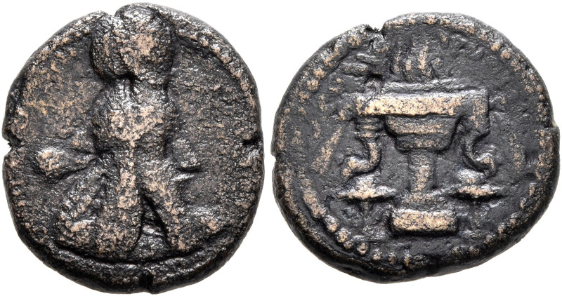 SASANIAN KINGS. Ardashir I, 223/4-240. Pashiz (Bronze, 15 mm, 3.12 g, 3 h), Mint...