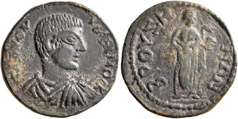 PHRYGIA. Bruzus. Maximus, Caesar, 235/6-238. Diassarion (Bronze, 23 mm, 5.66 g, ...