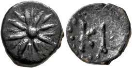 PHRYGIA. Cibyra. Circa 166-84 BC. Chalkous (Bronze, 12 mm, 1.43 g). Star of sixteen rays. Rev. KI. Leu Web Auction 14 (2020), 451. Very rare. Very fin...