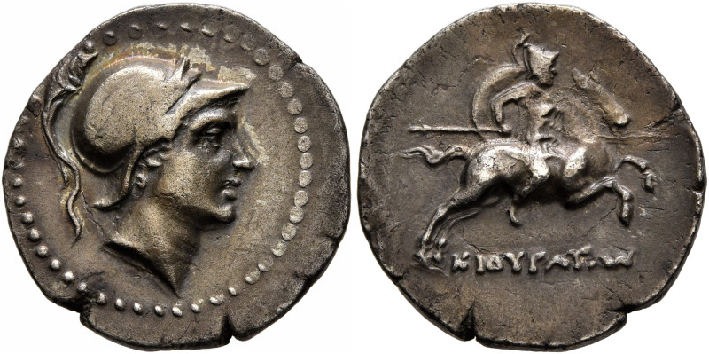 PHRYGIA. Cibyra. Circa 166-84 BC. Drachm (Silver, 18 mm, 3.47 g, 12 h), Cistopho...